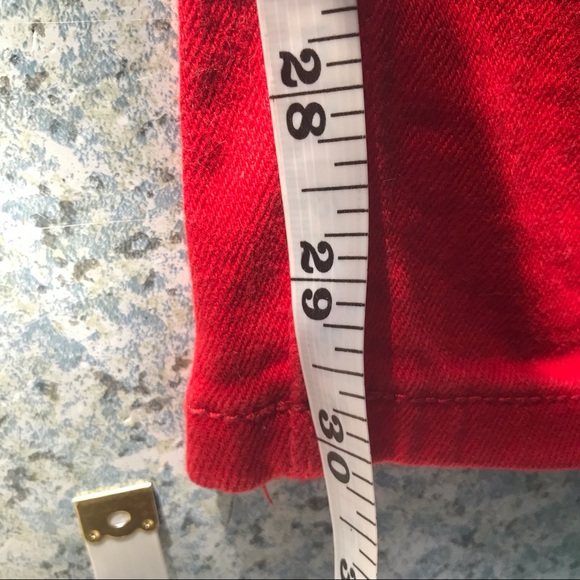 Triple Thread Red Jeans 32/30 - Picture 7 of 10